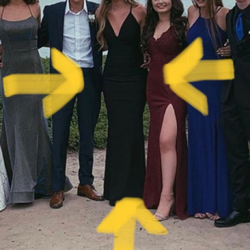 Black long prom dress